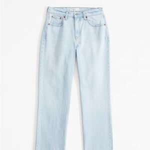 ABERCROMBIE Curve Love Mid Rise 90s Straight Jean Vintage Look Size 29 / Size 8